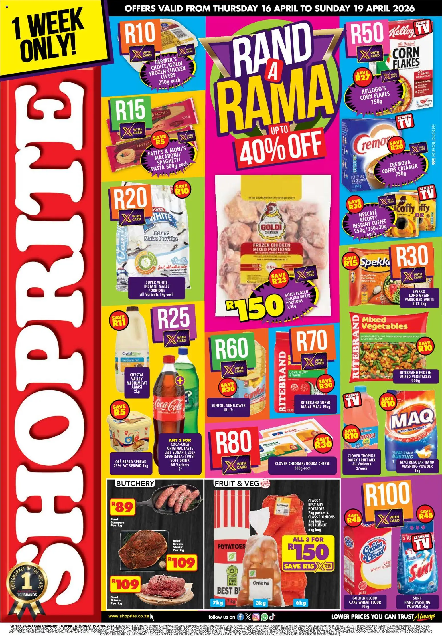 Preview of Shoprite flyer valid from 16/04/2026