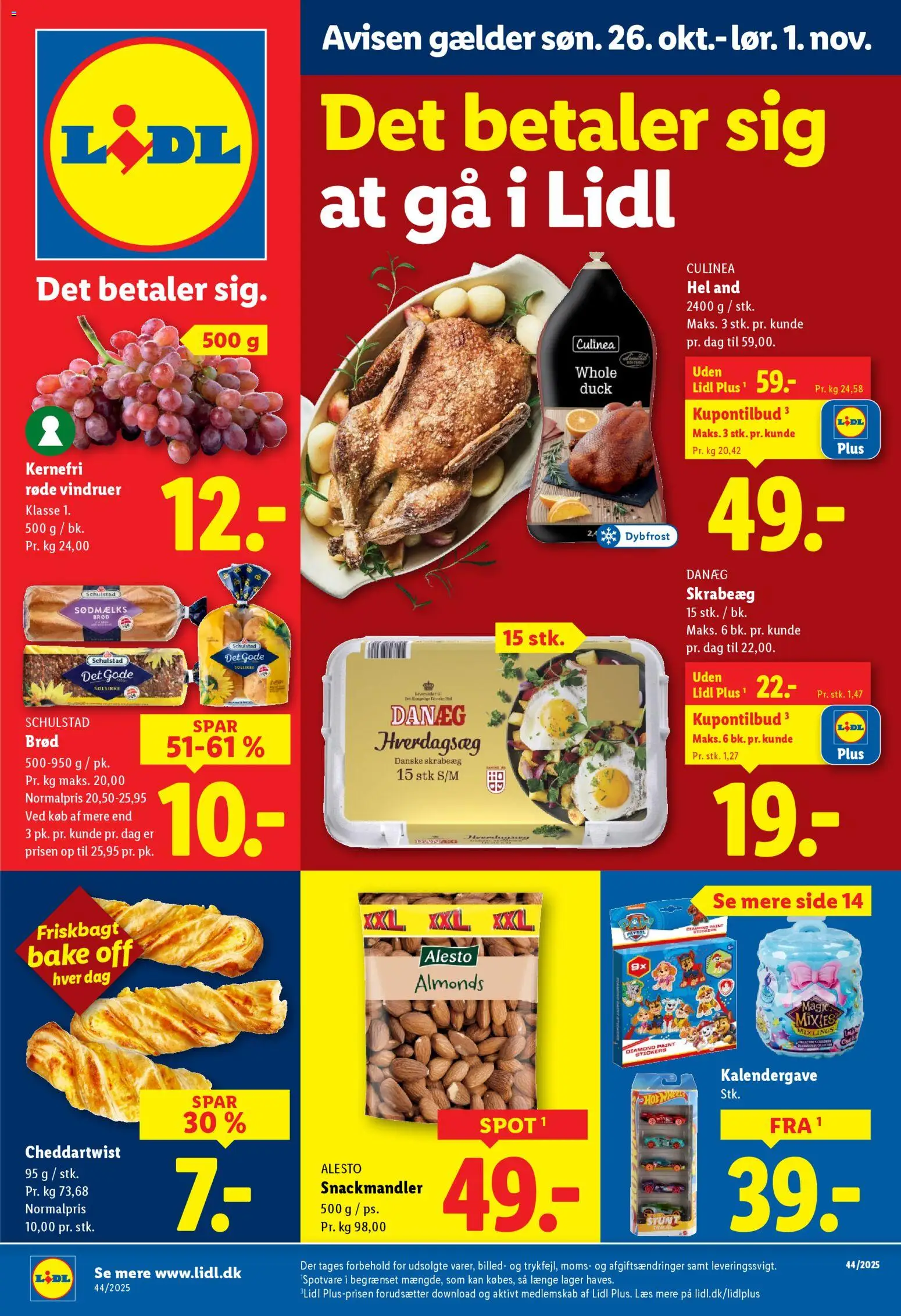 Lidl tilbudsavis gyldig fra 26/10/2025 - side 1