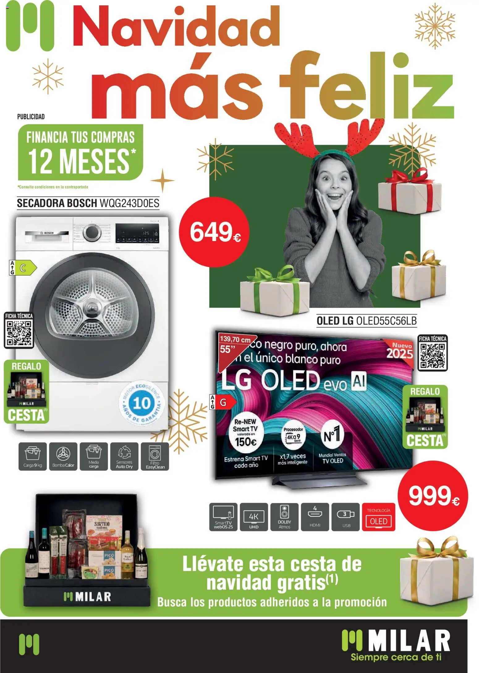 Vista previa del folleto de la tienda Milar válido desde el 01/12/2025 - Secadora, Cesta