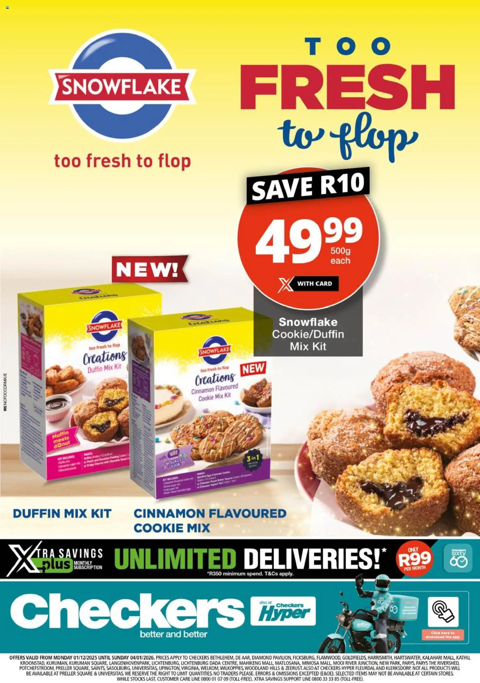 Preview of Checkers flyer valid from 01/12/2025