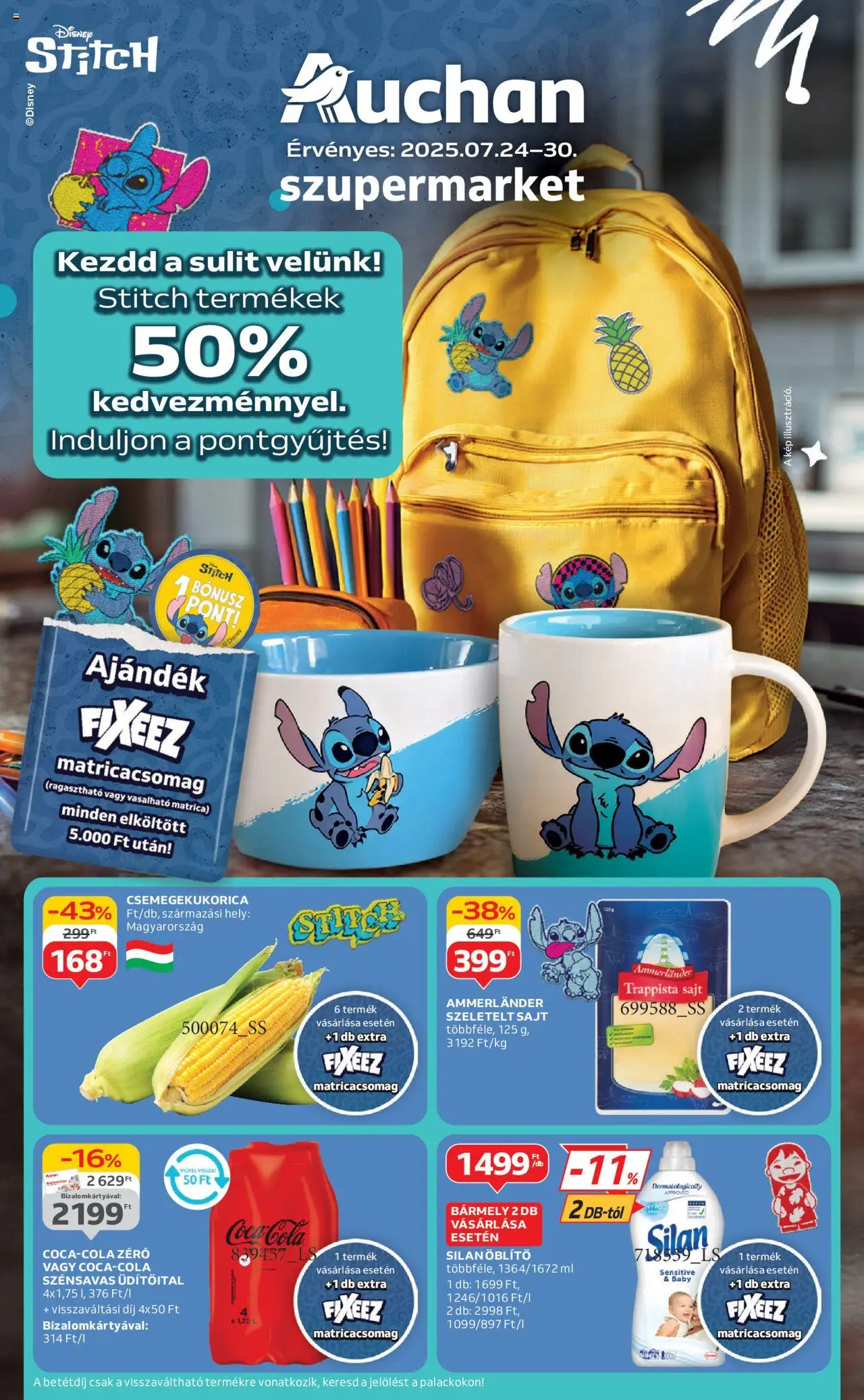 Auchan aktuális szórólap, érvényes 2025.07.24.-től - 1 oldal