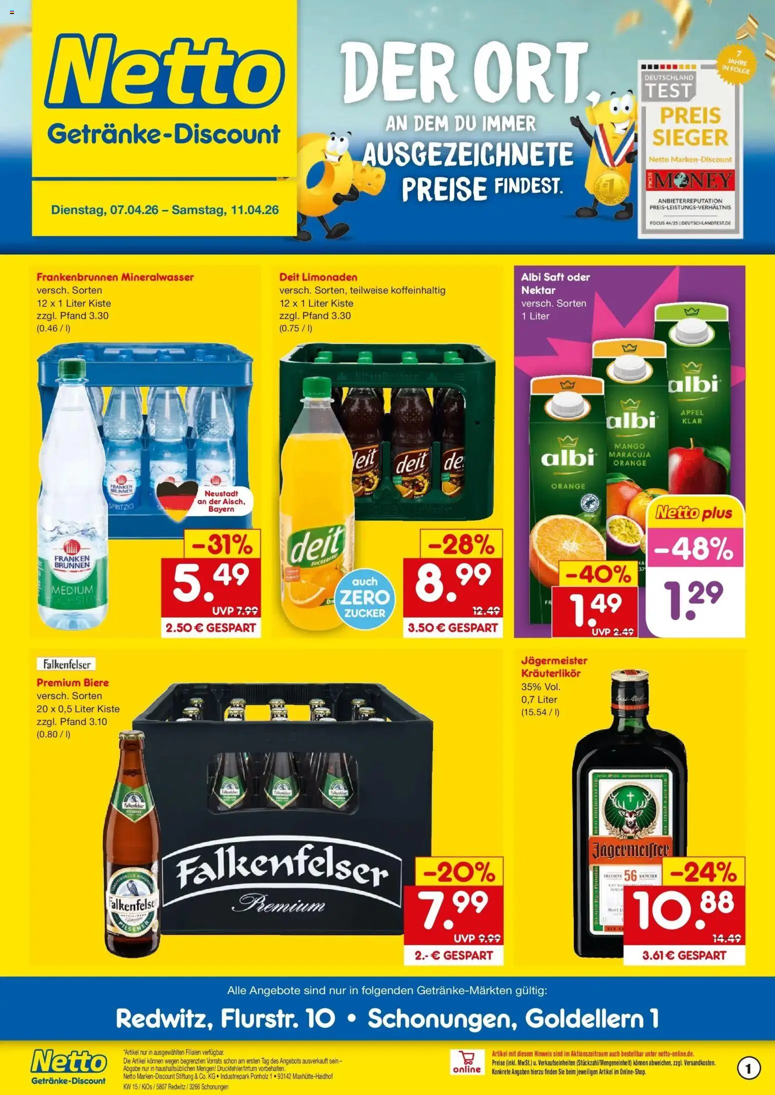 Vorschau von dem Prospekt des Geschäftes Netto Marken-Discount, gültig ab dem 07.04.2026