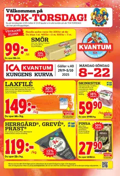 Förhandsgranska reklamblad Kungens Kurva från butik ICA Kvantum gäller från 29/09/2025