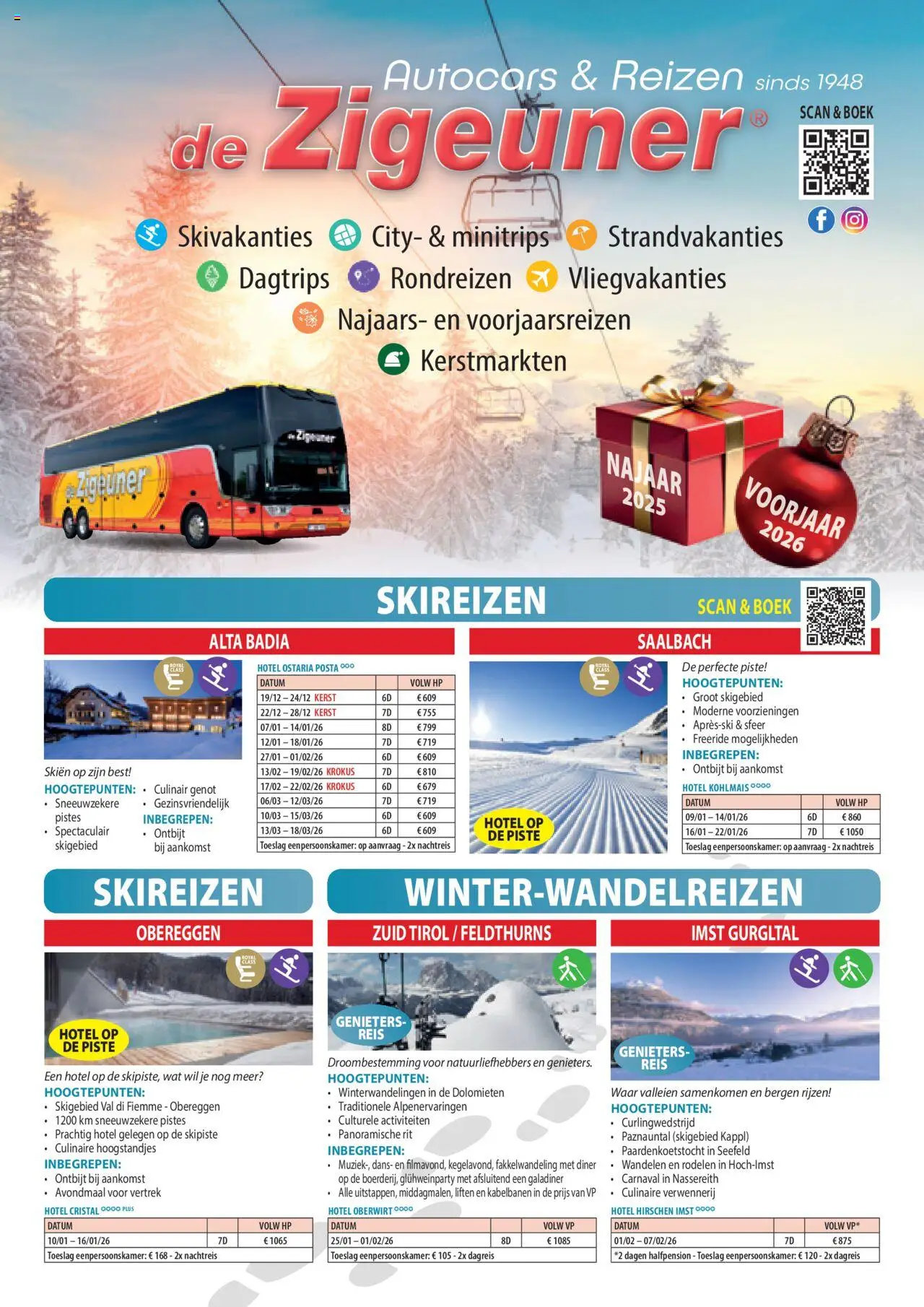De Zigeuner shop Najaars- en voorjaarsbrochure 2025 - 2026 geldig vanaf 15/09/2025 - Paginanummer 1
