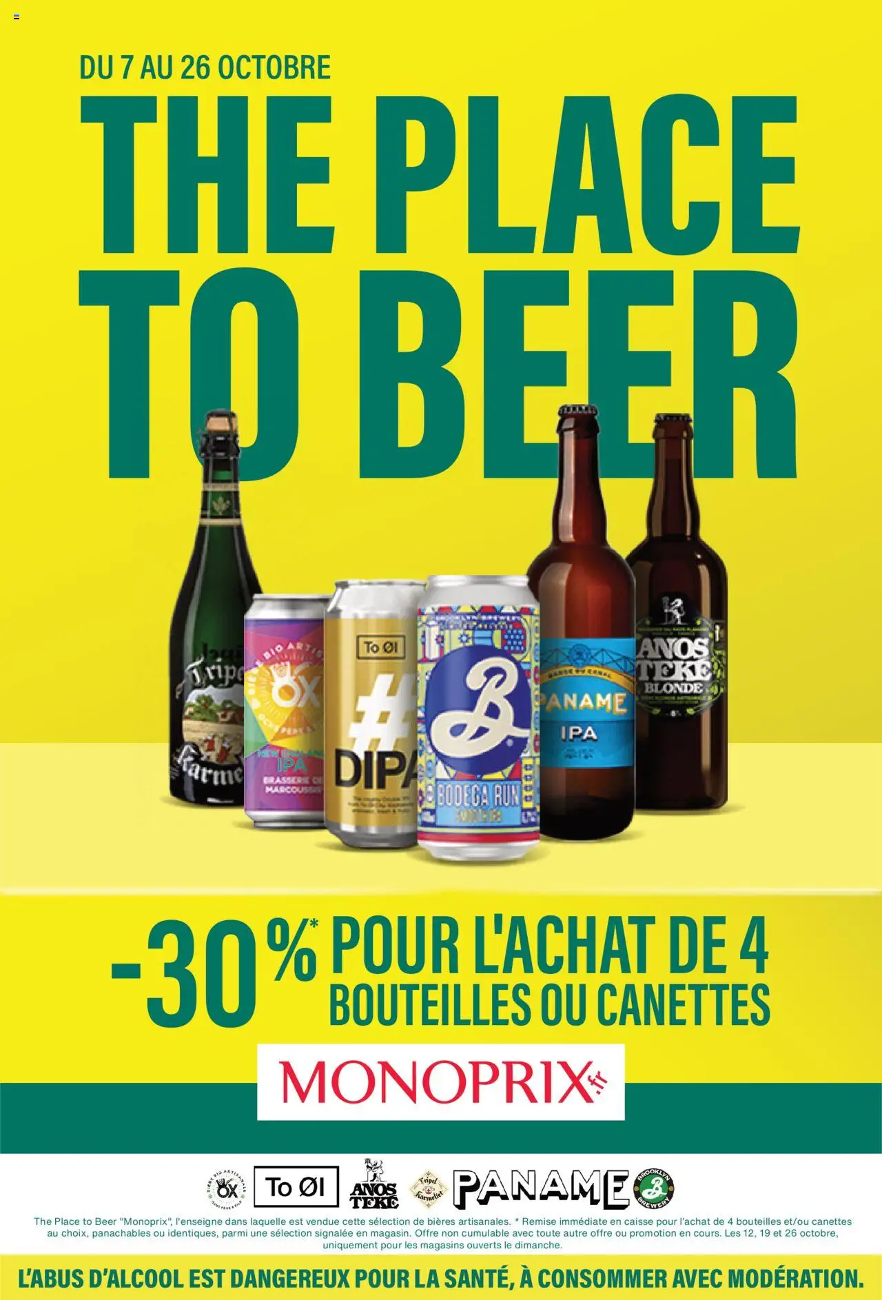 Guide place to beer de la boutique Monoprix valable du 07/10/2025 - Page numéro 1