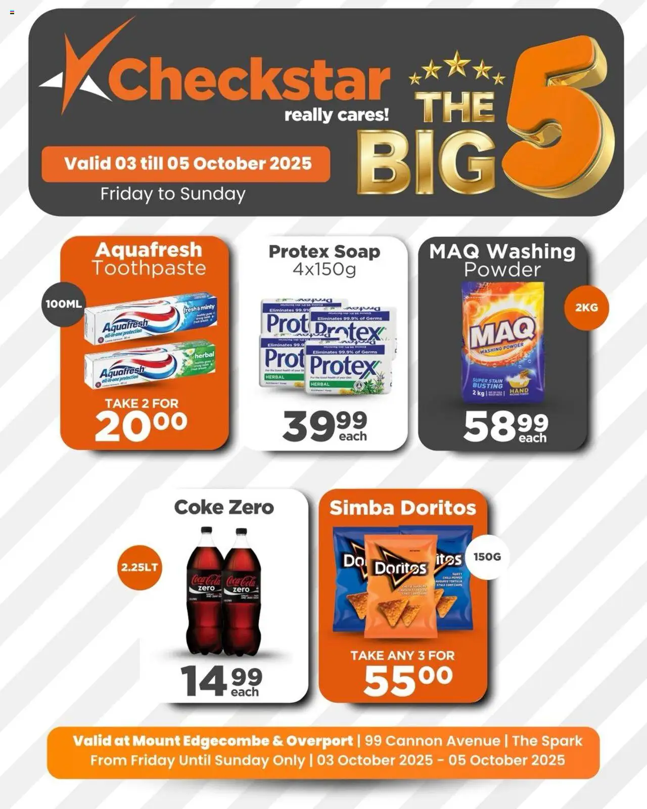 Check Star Weekend Deals! from 03/10 - 05/10/2025 > Promotions - Coke, Soap, Washing powder, Toothpaste, Pepper, Chilli, Powder
