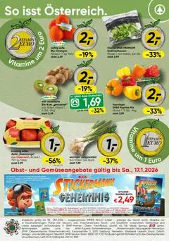 Vorschau der Angebote: Spar Kärnten Obst und Gemüse gültig ab 12.01.2026