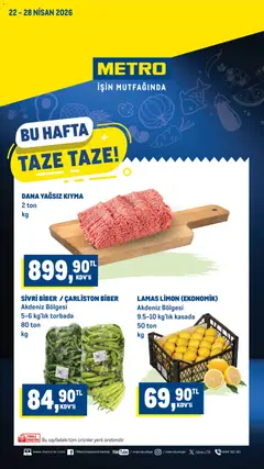 Metro Metro Katalog 22.04.2026 - Broşürünün önizlemesi