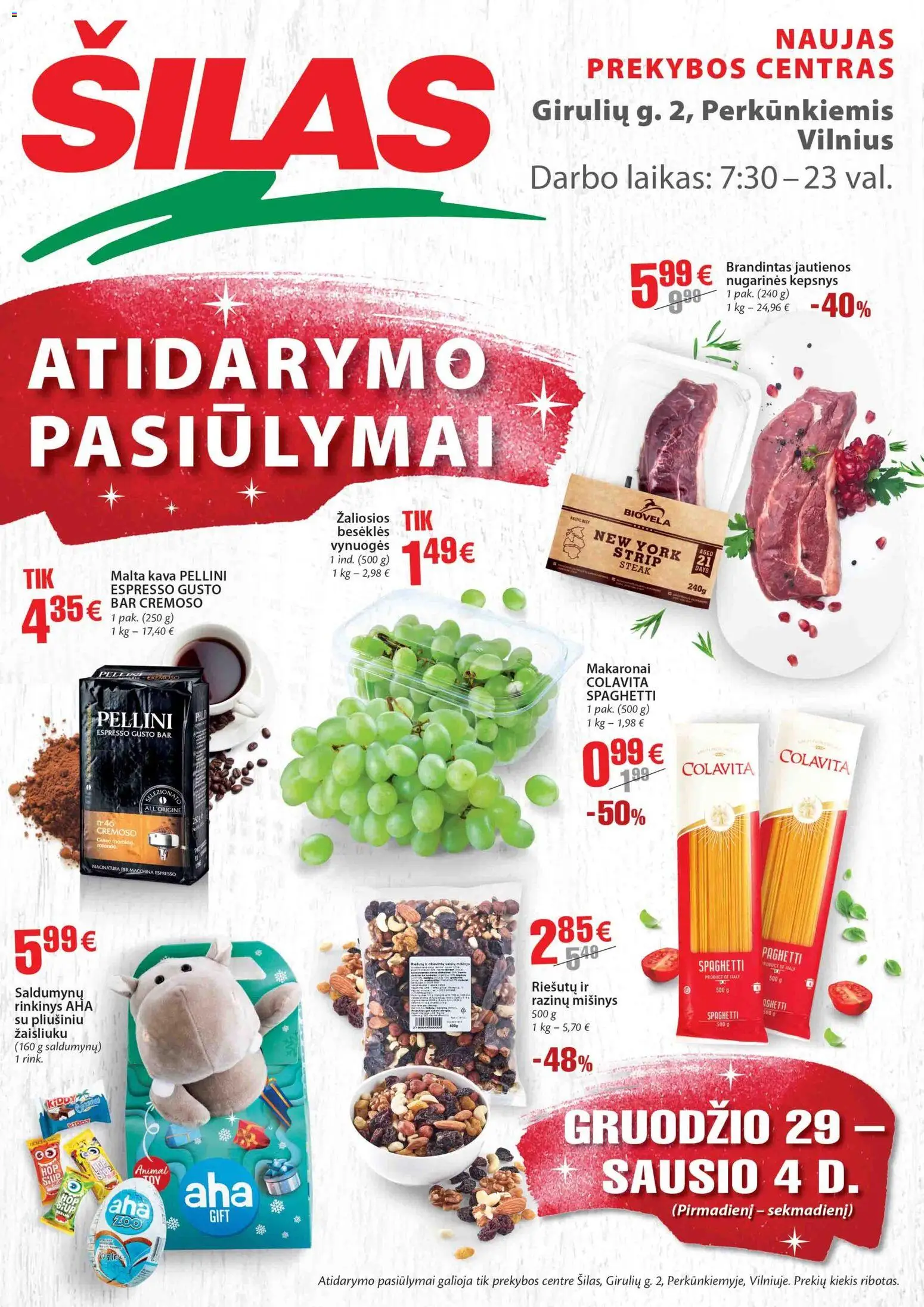 Šilas parduotuvės leidinio Leidinys - Atidarymo pasiūlymai galiojančio nuo 2025.12.29 peržiūra