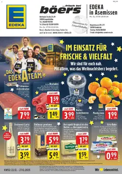 Vorschau von dem Prospekt des Geschäftes Edeka, gültig ab dem 22.12.2025