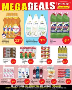 Voorbeeld van Mega deals van winkel OP is OP geldig vanaf 08-01-2026