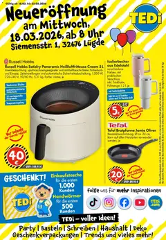 Vorschau von dem Prospekt des Geschäftes TEDi, gültig ab dem 13.03.2026