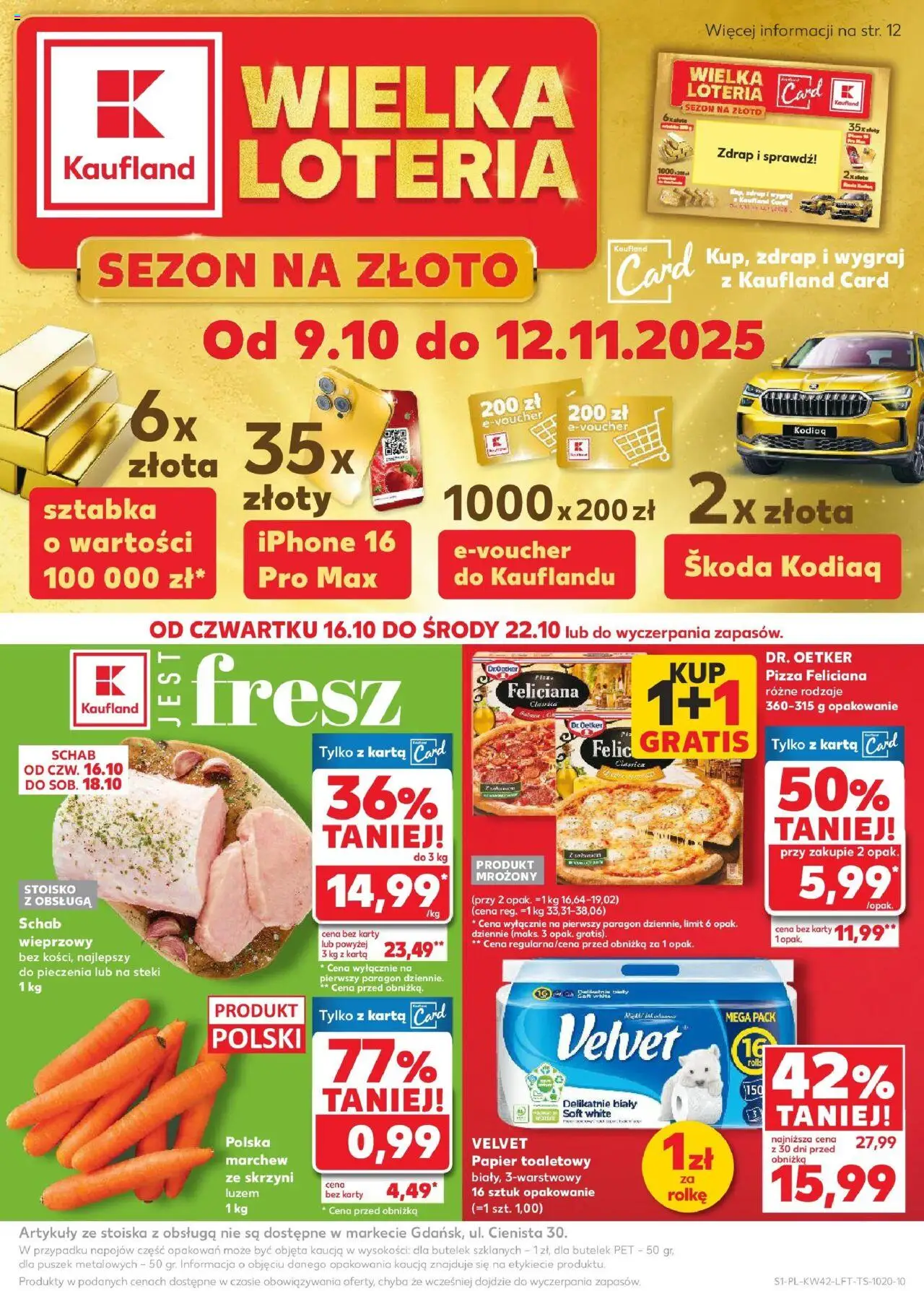 KAUFLAND gazetka promocyjna 16.10.2025 - Promocje - Numer strony 1