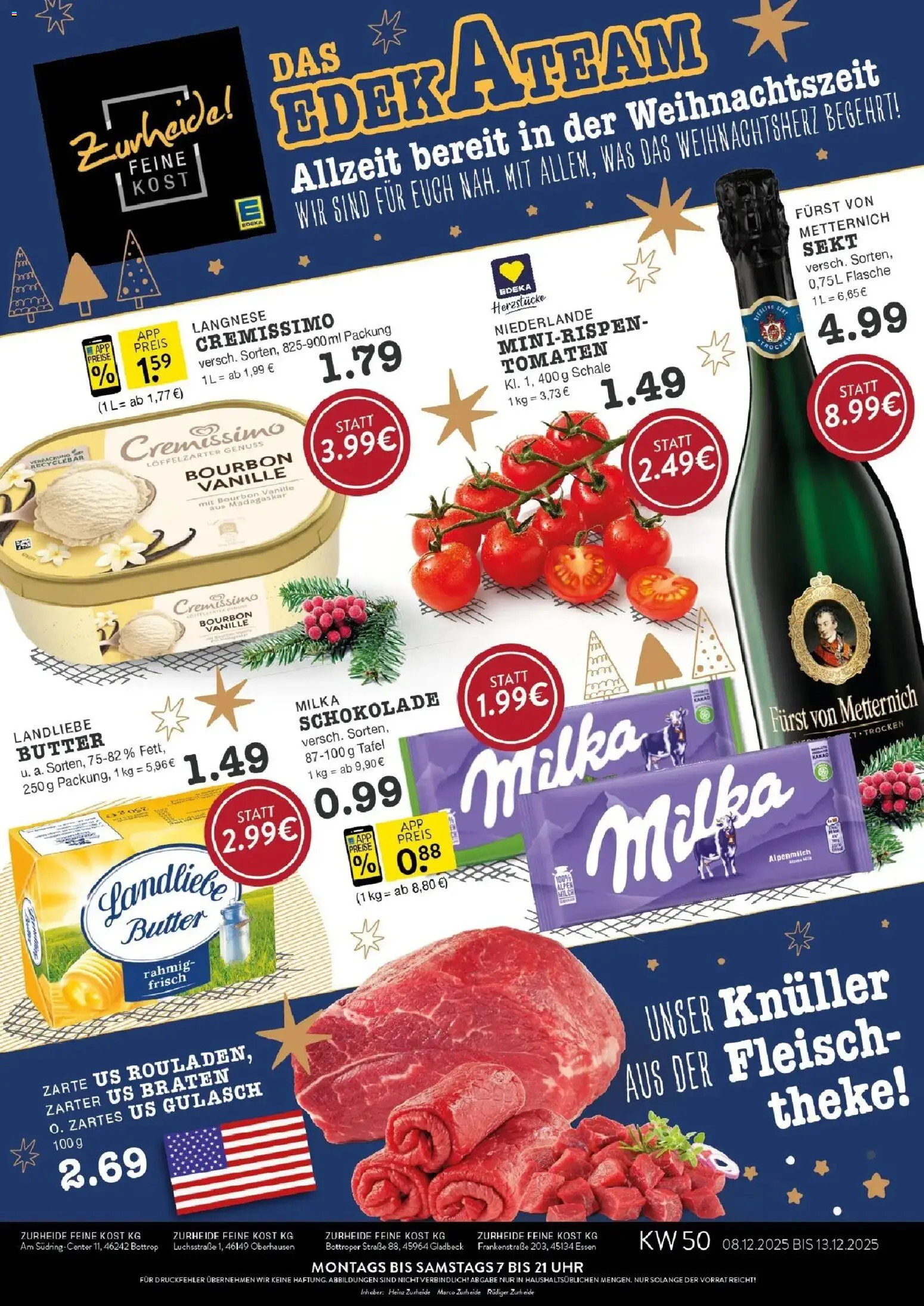 Vorschau von dem Prospekt des Geschäftes Edeka, gültig ab dem 08.12.2025