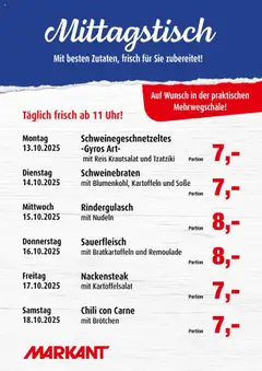 Vorschau von dem Prospekt des Geschäftes Markant, gültig ab dem 13.10.2025