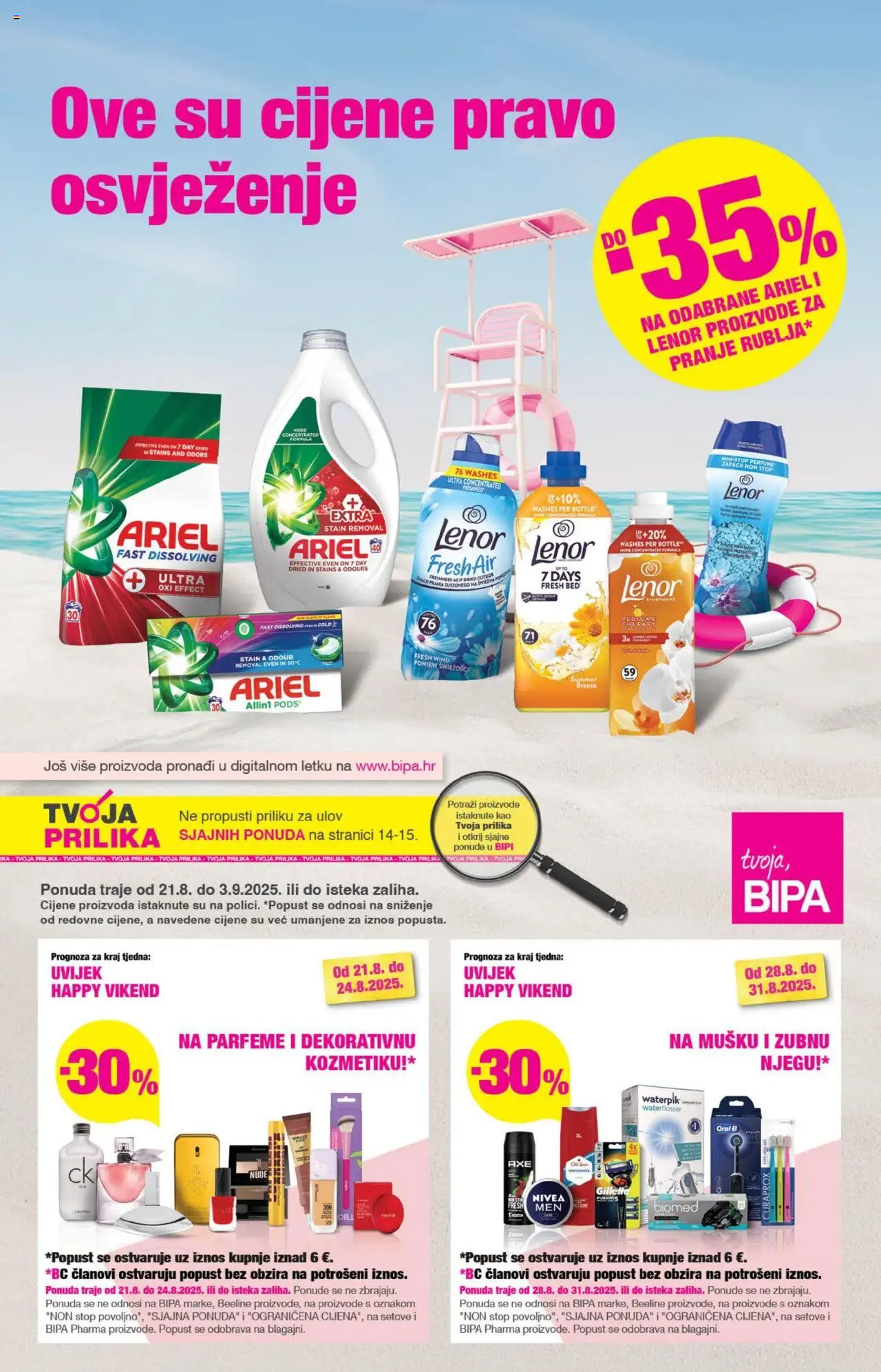 Bipa aktualni Katalog vrijedi od 21.08.2025 - tjedna akcija broj stranice 1