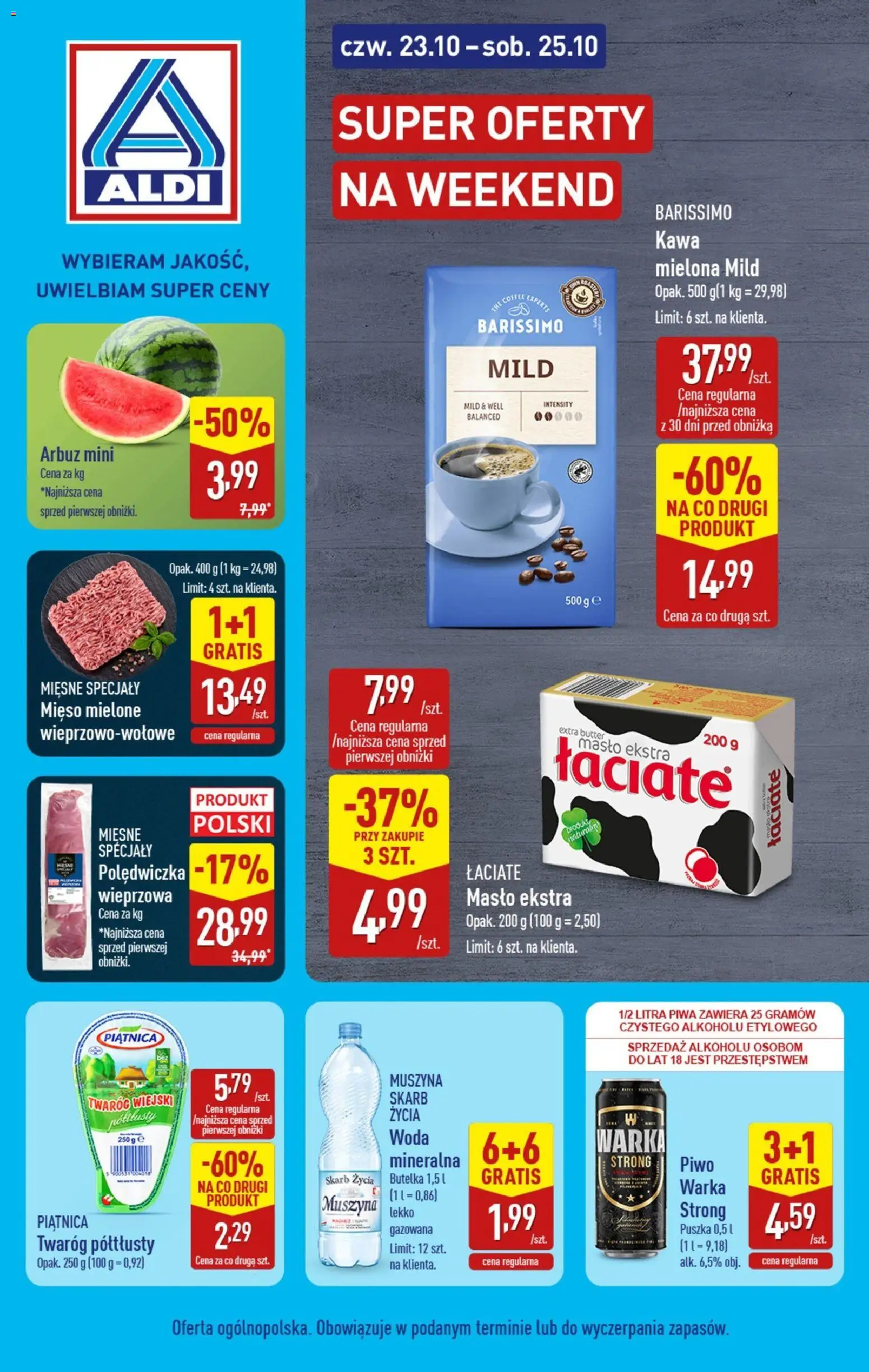 Aldi Super oferty na weekend od 23.10.2025 - Nowa Gazetka - Numer strony 1