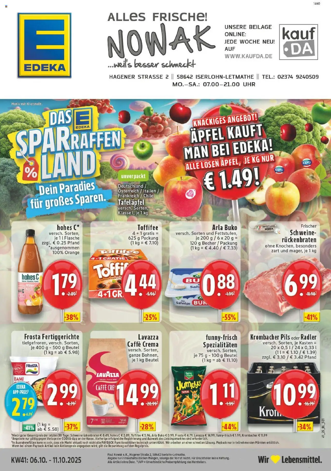 EDEKA Prospekt ab 06.10.2025 - Prospekt Iserlohn-Letmathe Online