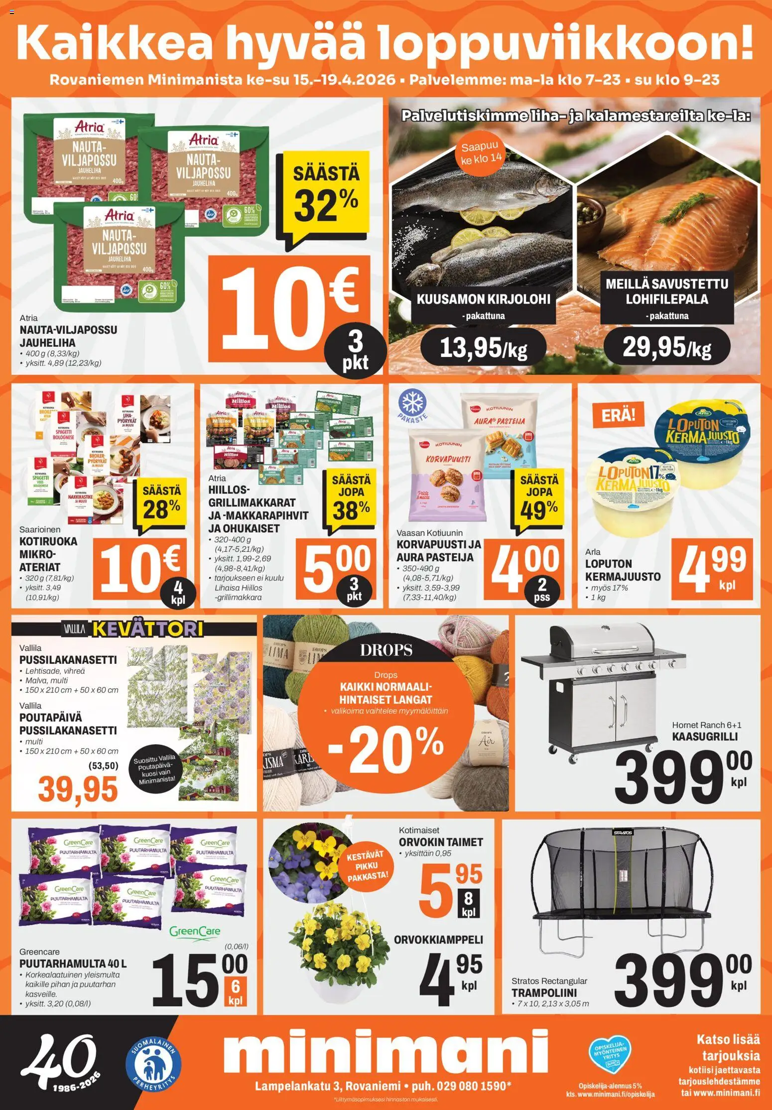Kaupan Minimani Minimani tarjoukset - Rovaniemi esikatselu, voimassa 15/04/2026