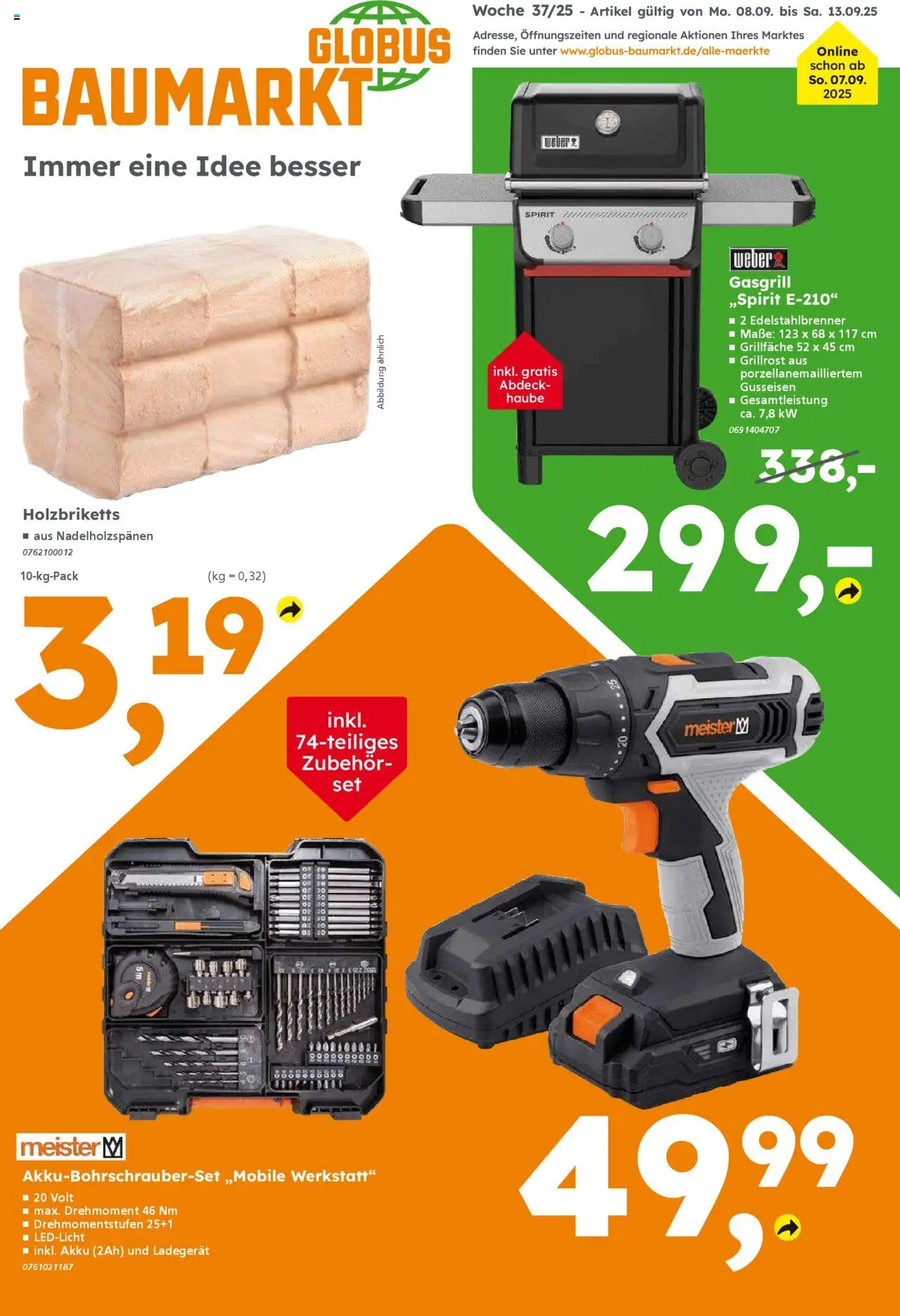 Globus Baumarkt Prospekt Bayern (vom 08.09.2025 - 13.09.2025)