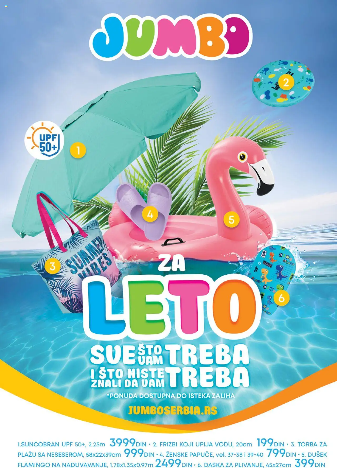 JUMBO katalog važi od 01.06.2025 - stranica 1 - Sto, Dušek, Torba, Torba za plažu