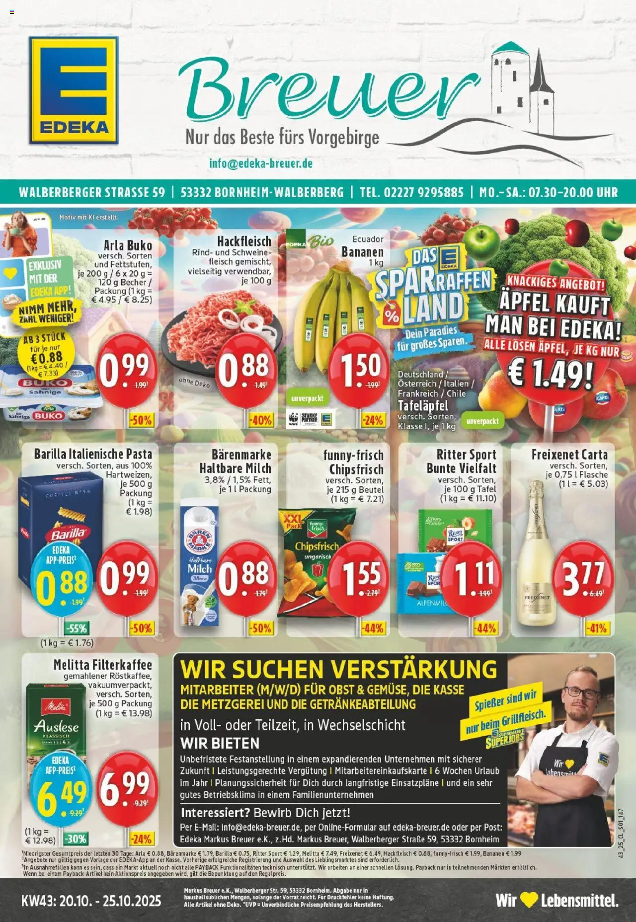 EDEKA Prospekt ab 19.10.2025 - Prospekt Bornheim-Walberberg Online