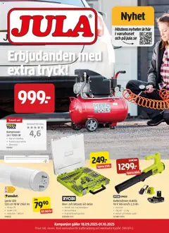 Förhandsgranska reklamblad Aktuella reklamblad Jula från butik Jula gäller från 18/09/2025
