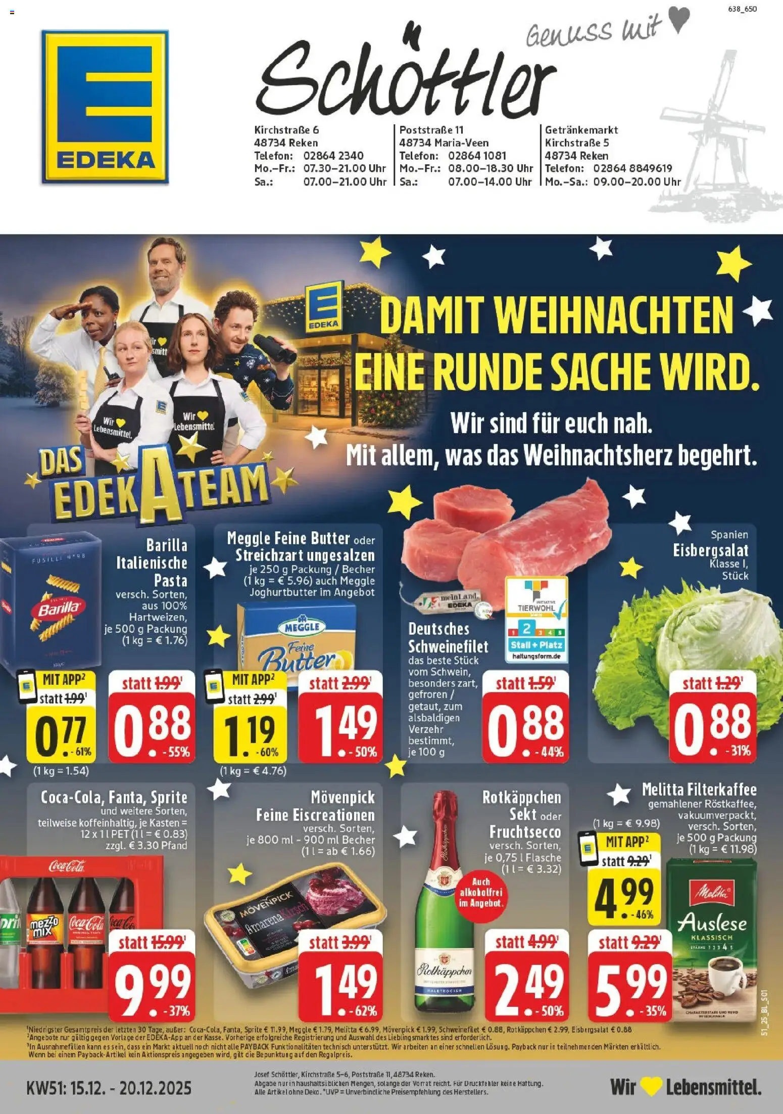 Vorschau von dem Prospekt des Geschäftes Edeka, gültig ab dem 15.12.2025