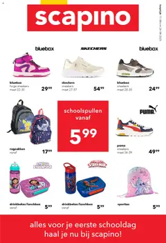 Voorbeeld van Back 2 school van winkel Scapino geldig vanaf 11-08-2025