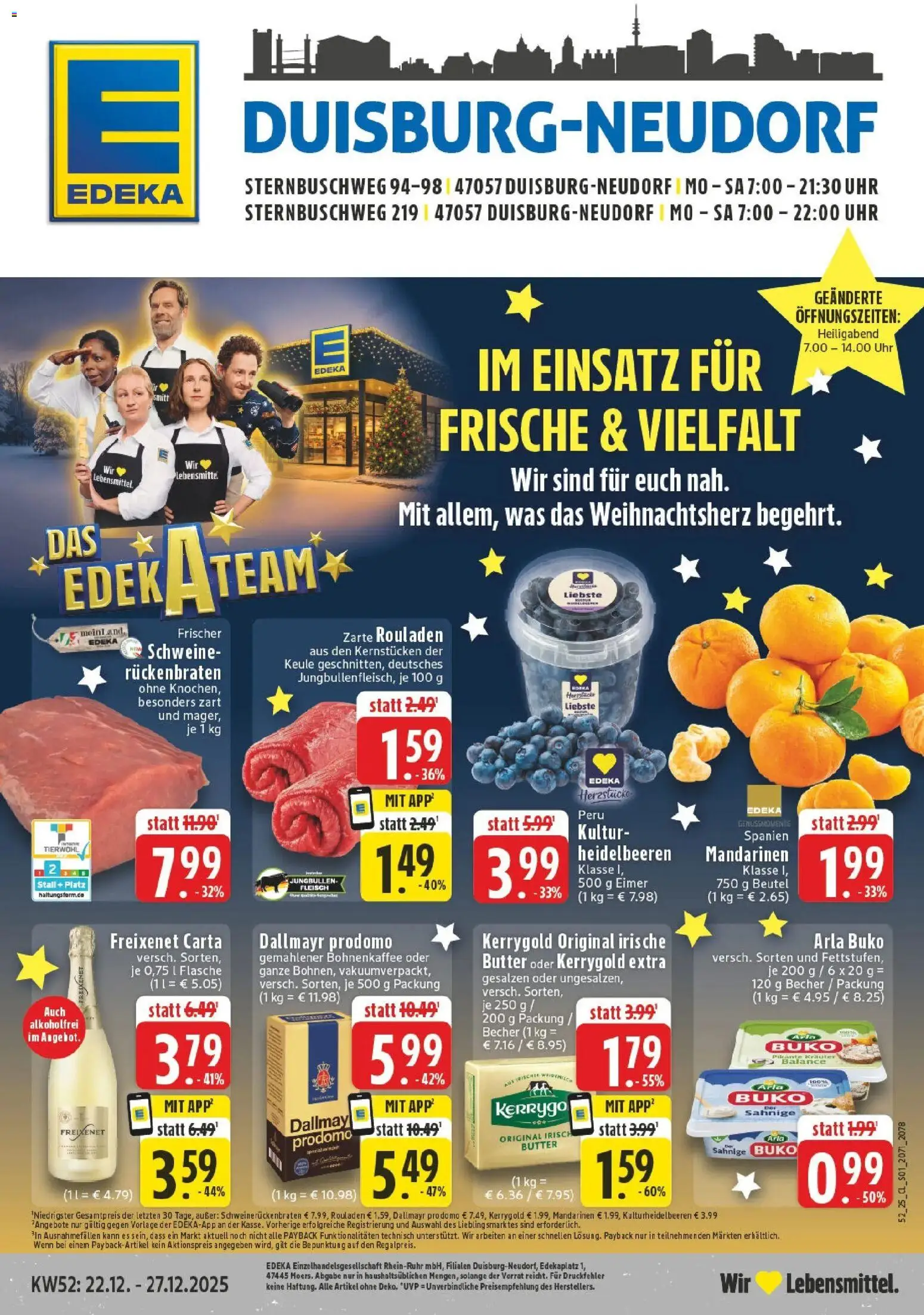 Vorschau von dem Prospekt des Geschäftes Edeka, gültig ab dem 22.12.2025