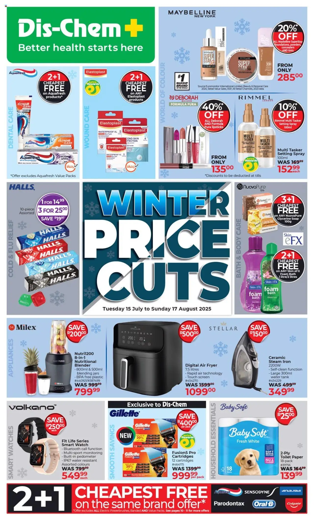 Dis-Chem Specials from 15/07 - 17/08/2025 > Promotions
