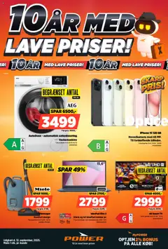 Eksempel på tilbudsavis Lave priser fra butik Power gyldig fra 12/09/2025