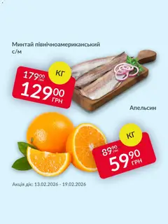 Попередній перегляд каталогу Поточна пропозиція з магазину Fozzy дійсний від 13.02.2026