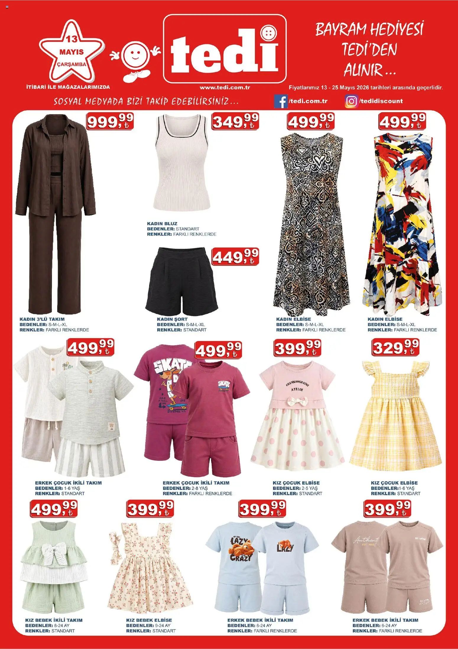 Tedi Tedi Katalog 13.05.2026 - Broşürünün önizlemesi