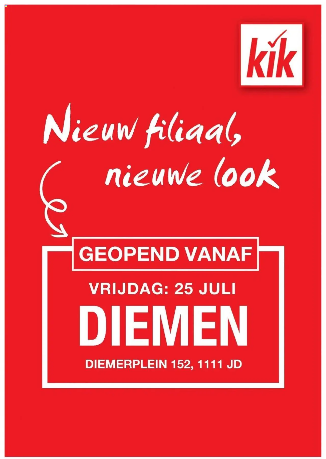KiK shop Geopen folder Diemen geldig vanaf 21-07-2025 - Paginanummer 1