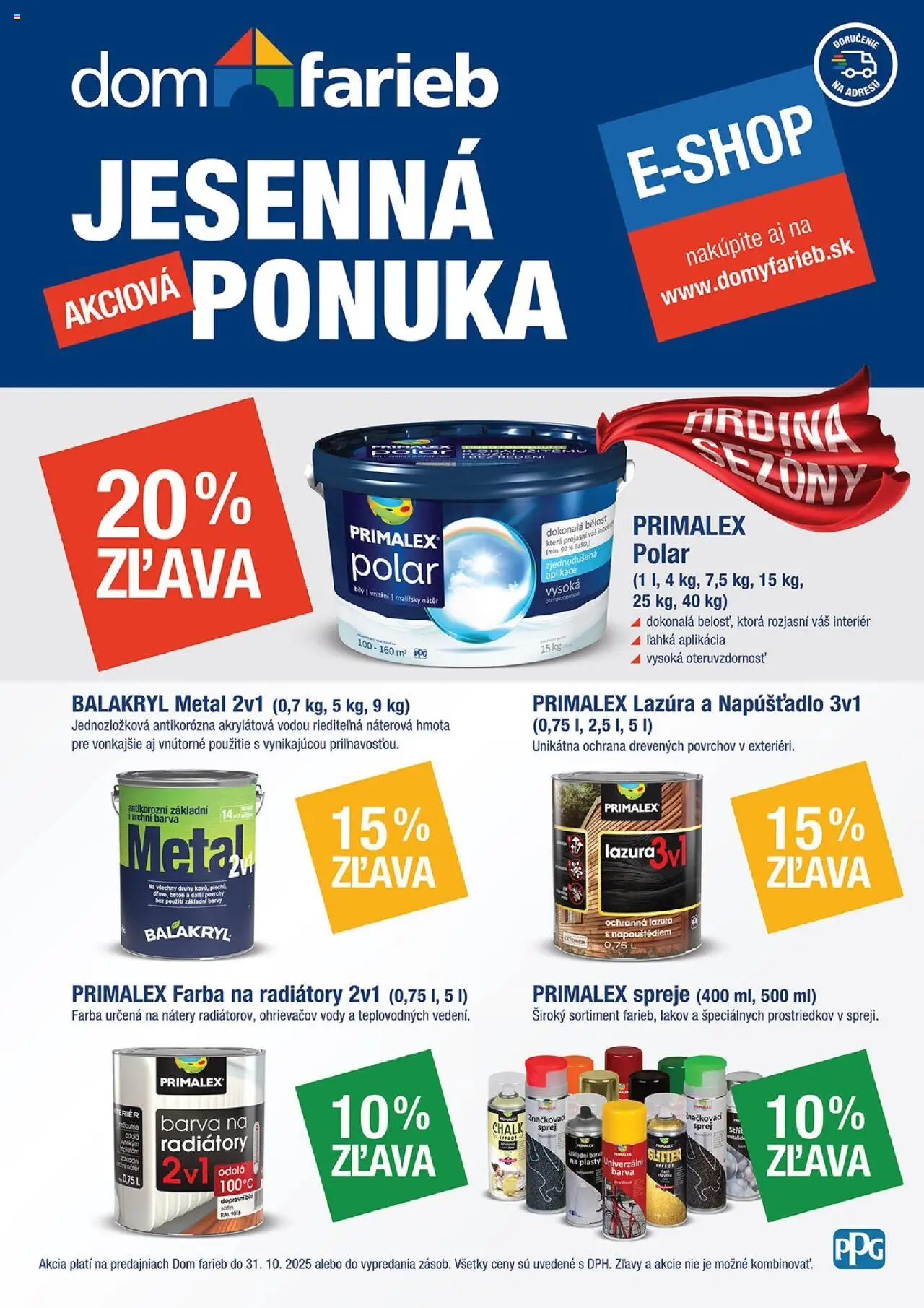 Náhľad Dom farieb letáku platného od 01.09.2025 - Primalex, Radiátory