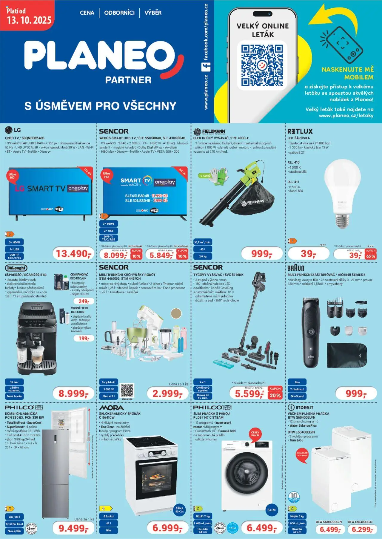  Planeo Elektro leták od 13.10.2025 - aktuální leták