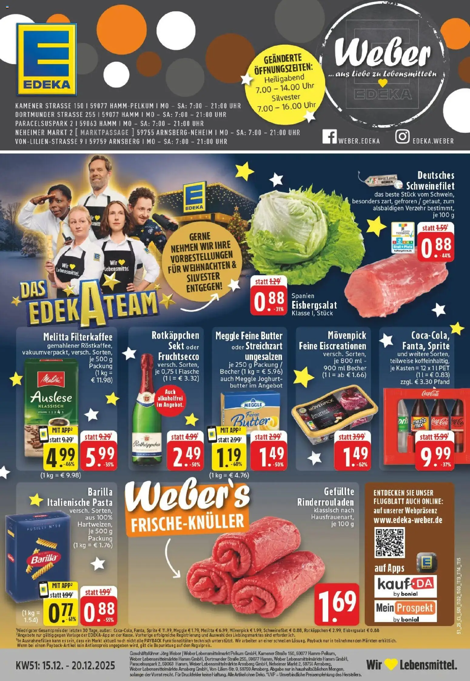 Vorschau von dem Prospekt des Geschäftes Edeka, gültig ab dem 15.12.2025