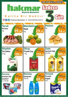 Hakmar Katalog Sadece 3 Gün 24.10.2025 - Broşürünün önizlemesi