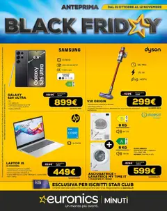 Anteprima dell'opuscolo Black Friday dal negozio Euronics valido da 31/10/2025