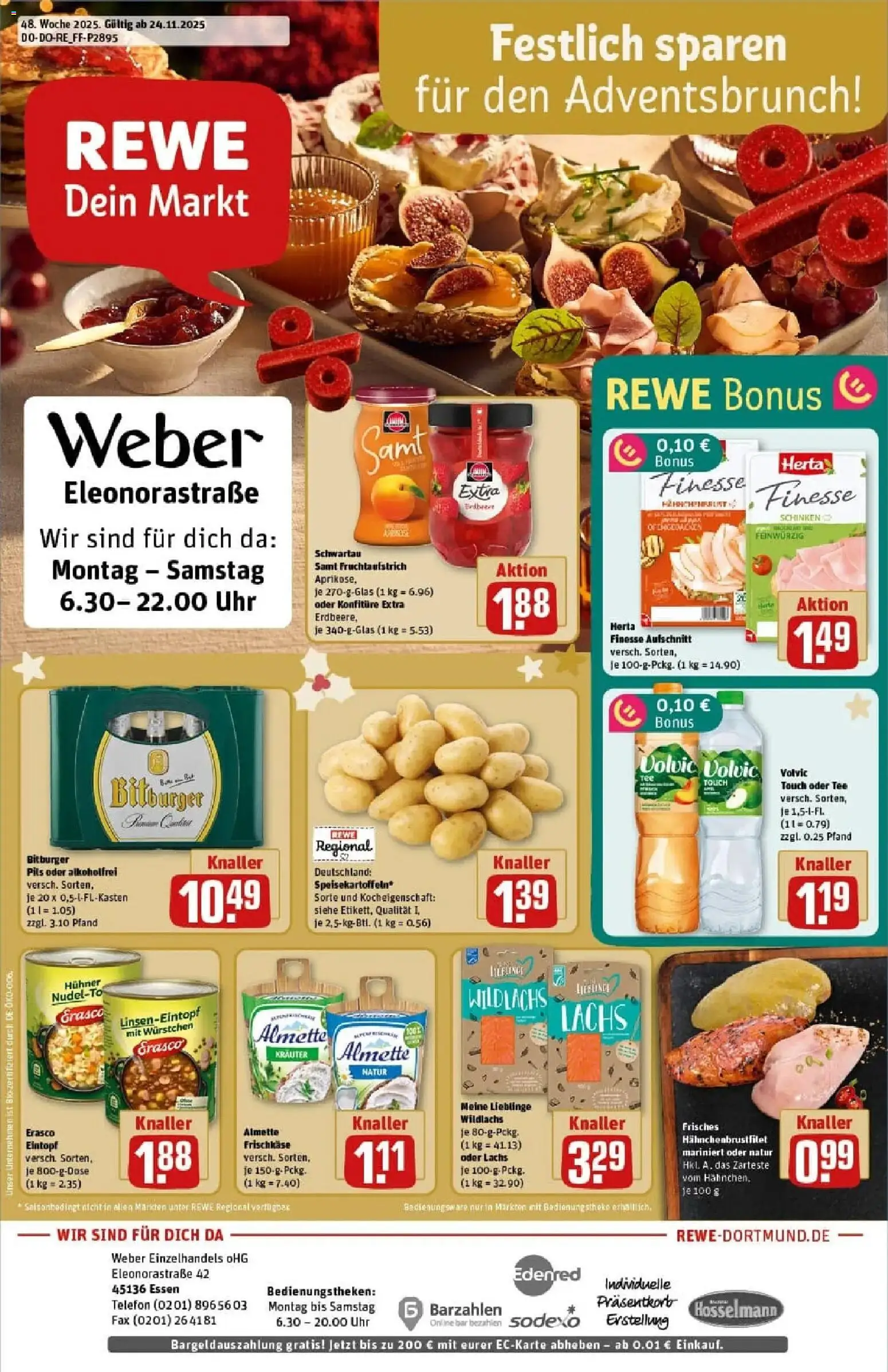Vorschau von dem Prospekt des Geschäftes Rewe, gültig ab dem 23.11.2025