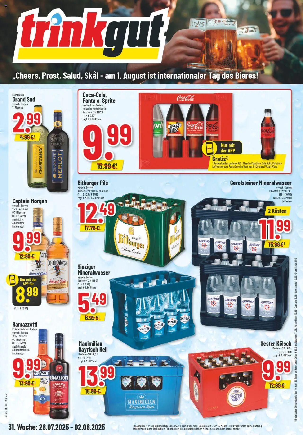 Trinkgut Prospekt ab 28.07.2025 > Angebote ab Montag
