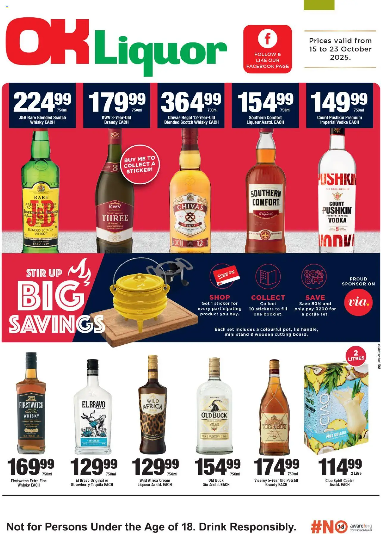 OK Foods KwaZulu-Natal - OK Liquor from 15/10 - 23/10/2025 > Promotions