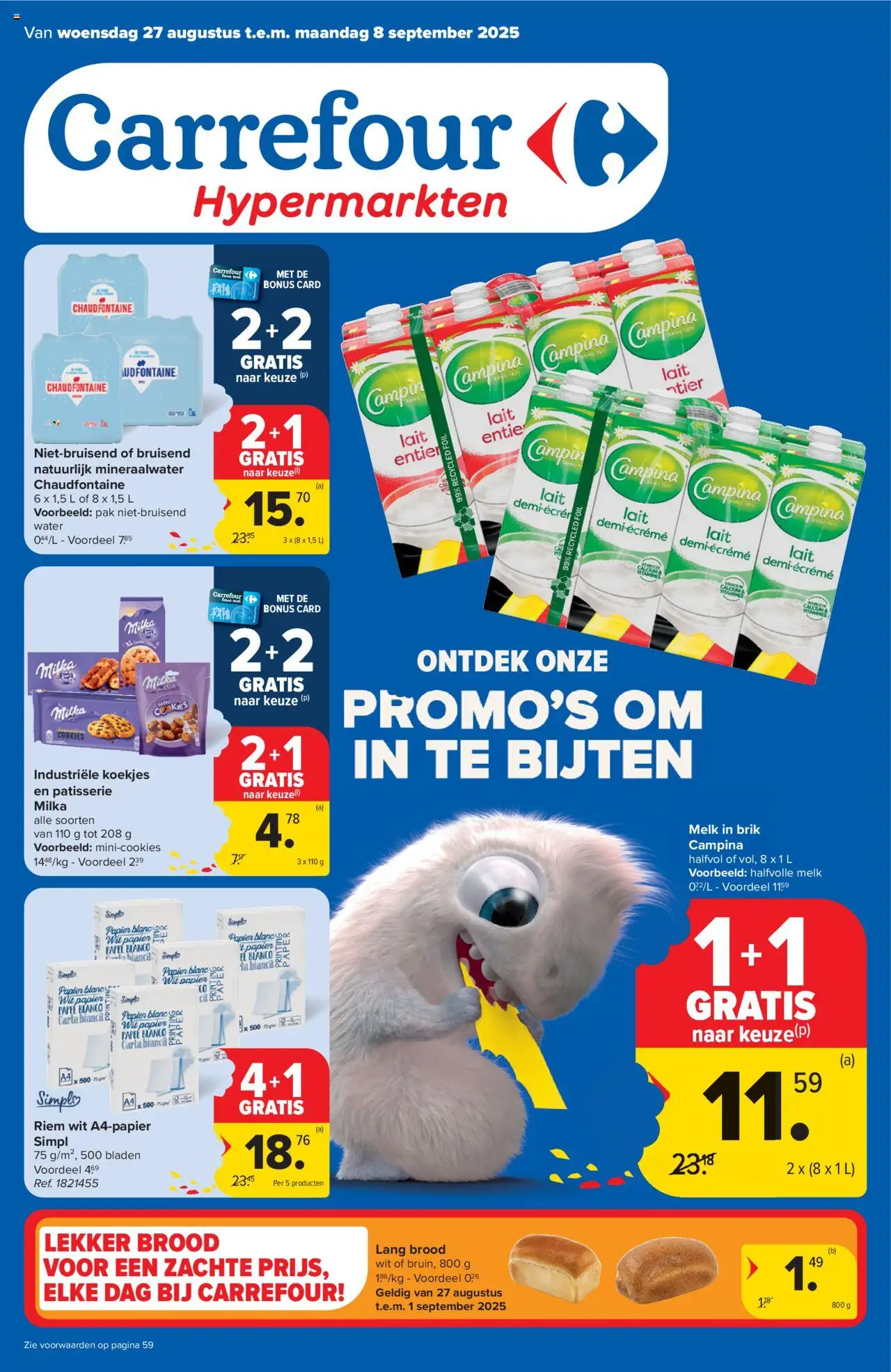 Carrefour shop Folder week 35 geldig vanaf 27/08/2025 - Paginanummer 1