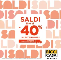 Anteprima dell'opuscolo Saldi fino al 40% dal negozio Offerte valido da 04/01/2026