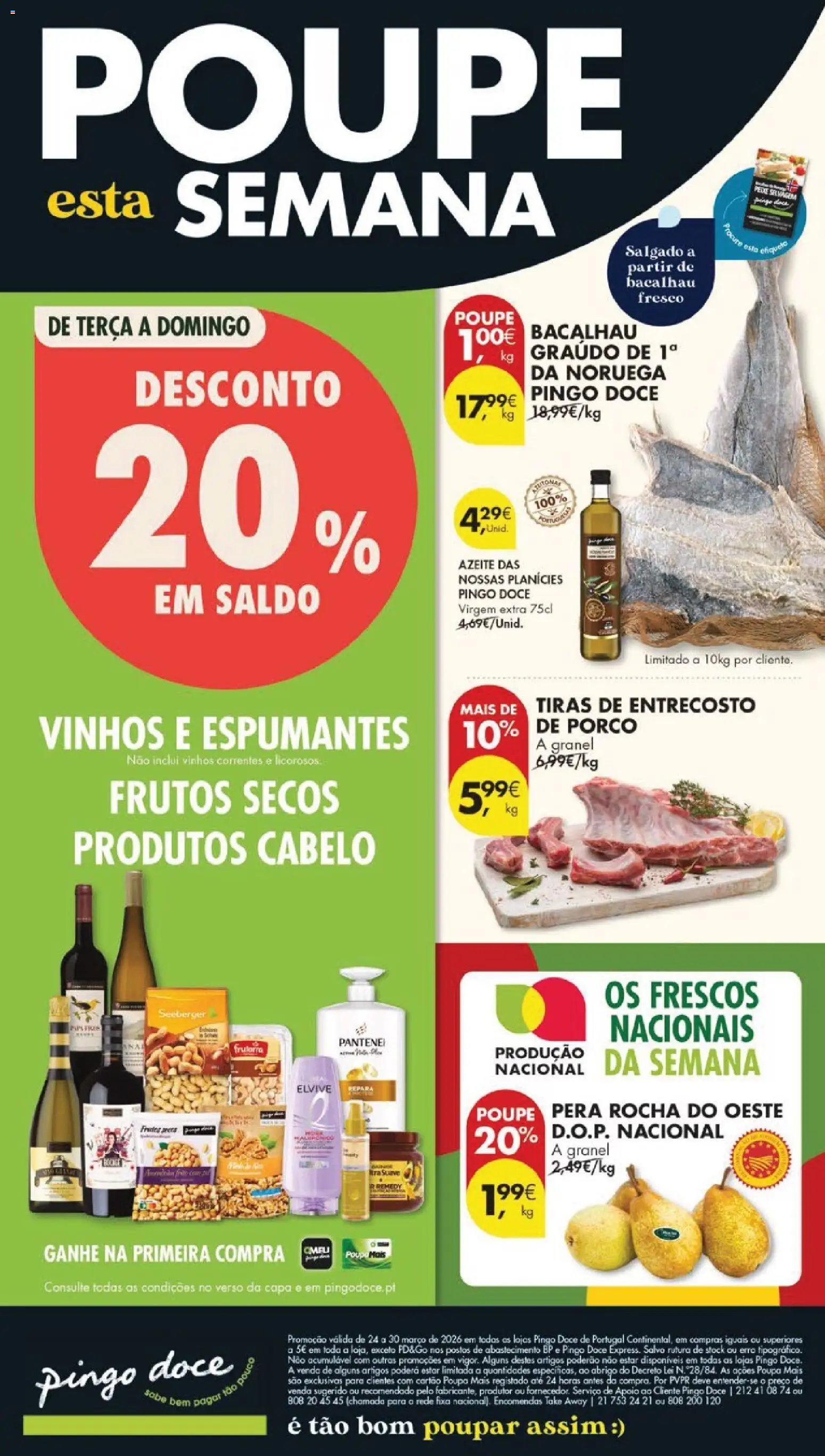 Pré-visualização do folheto da loja Pingo Doce válida a partir de 24/03/2026