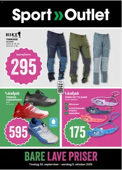 Forhåndsvis Kundeavis fra butikk Sport Outlet gyldig fra 30/09/2025