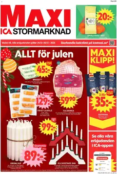 Förhandsgranska reklamblad Gustavsberg från butik ICA Maxi gäller från 24/11/2025