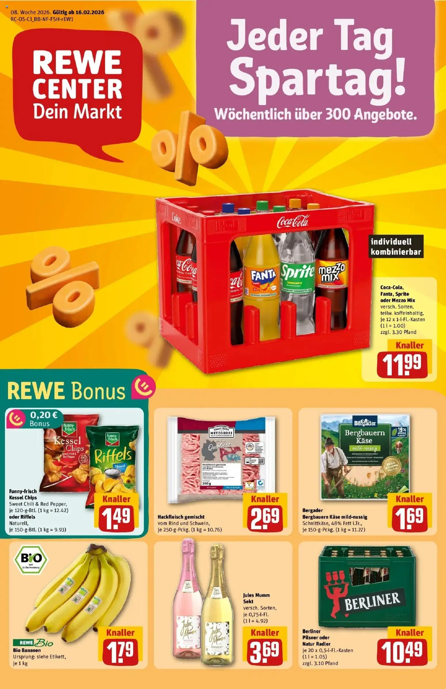 Vorschau von dem Prospekt des Geschäftes Rewe, gültig ab dem 16.02.2026