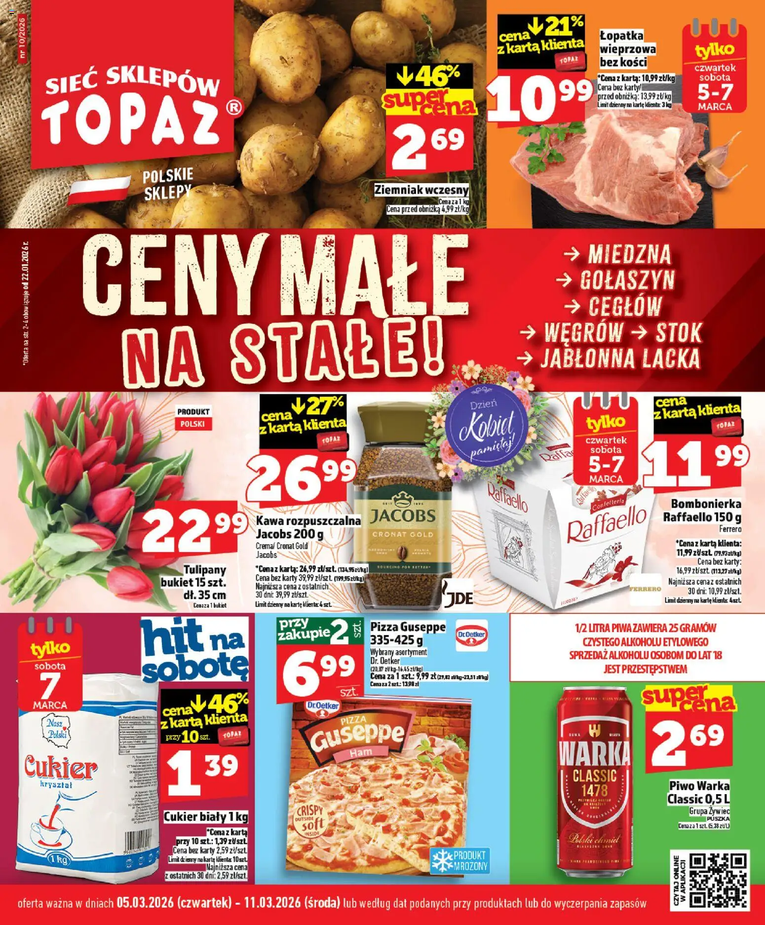 Pogląd gazetki "Topaz gazetka - Ceny małe na stałe" ze sklepu Topaz ważnej od 05.03.2026